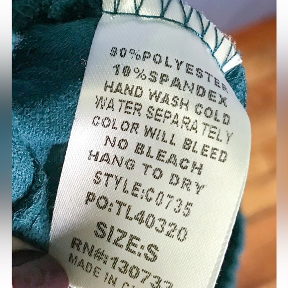 Umgee Green Velvet Moto Leggings Pants Small Ankle Zippers Goblin Core Punk - Picture 4 of 5